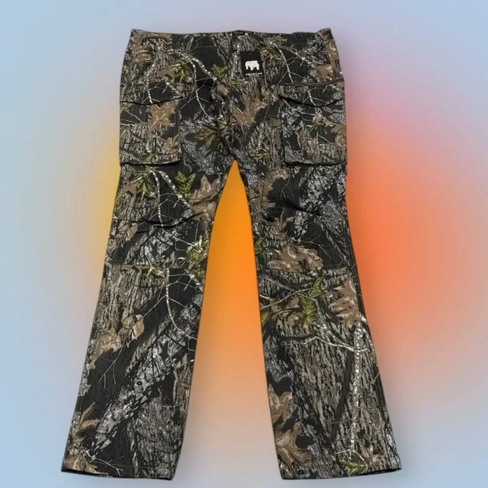 AMERICAN STITCH Men’s XXL Camouflage Twill Cargo Pant